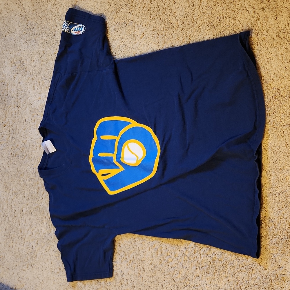 Navy Short Sleeve Logo Tee